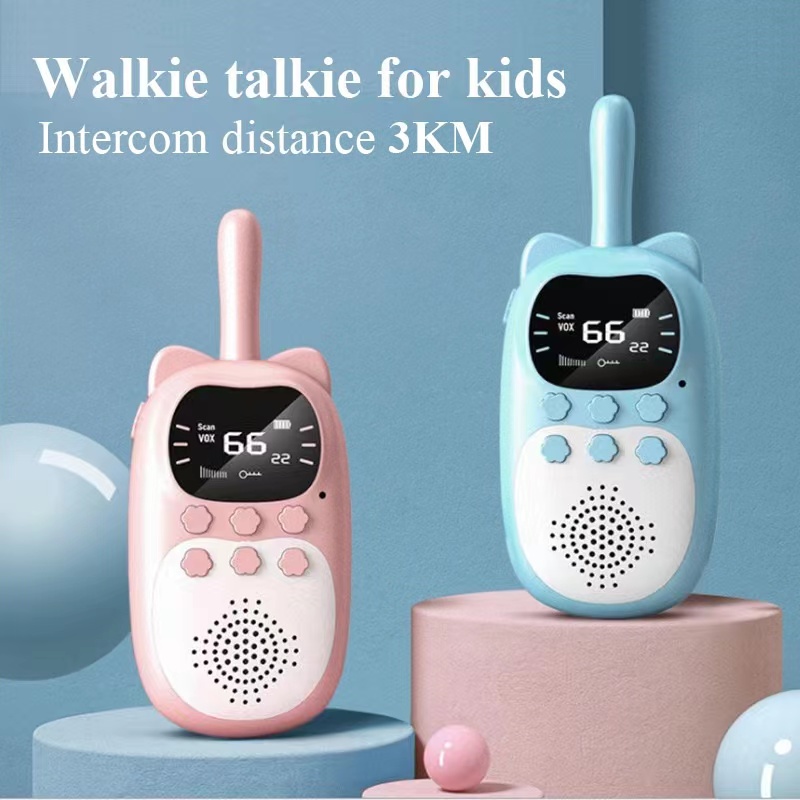Electronics Gadgets For Gift - วิทยุสื่อสารสำหรับเด็ก 2 ชิ้น ของเล่นอิเล็กทรอนิกส์ อุปกรณ์สายลับสำหรับเด็ก วิทยุโทรศัพท์สำหรับเด็ก