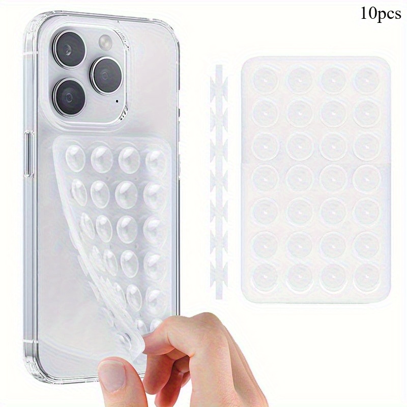 Phone Holder - ที่ยึดโทรศัพท์แบบซิลิโคนสองด้าน 10 ชิ้น ยึดแน่น กันน้ำ ใช้ได้ในห้องอาบน้ำ