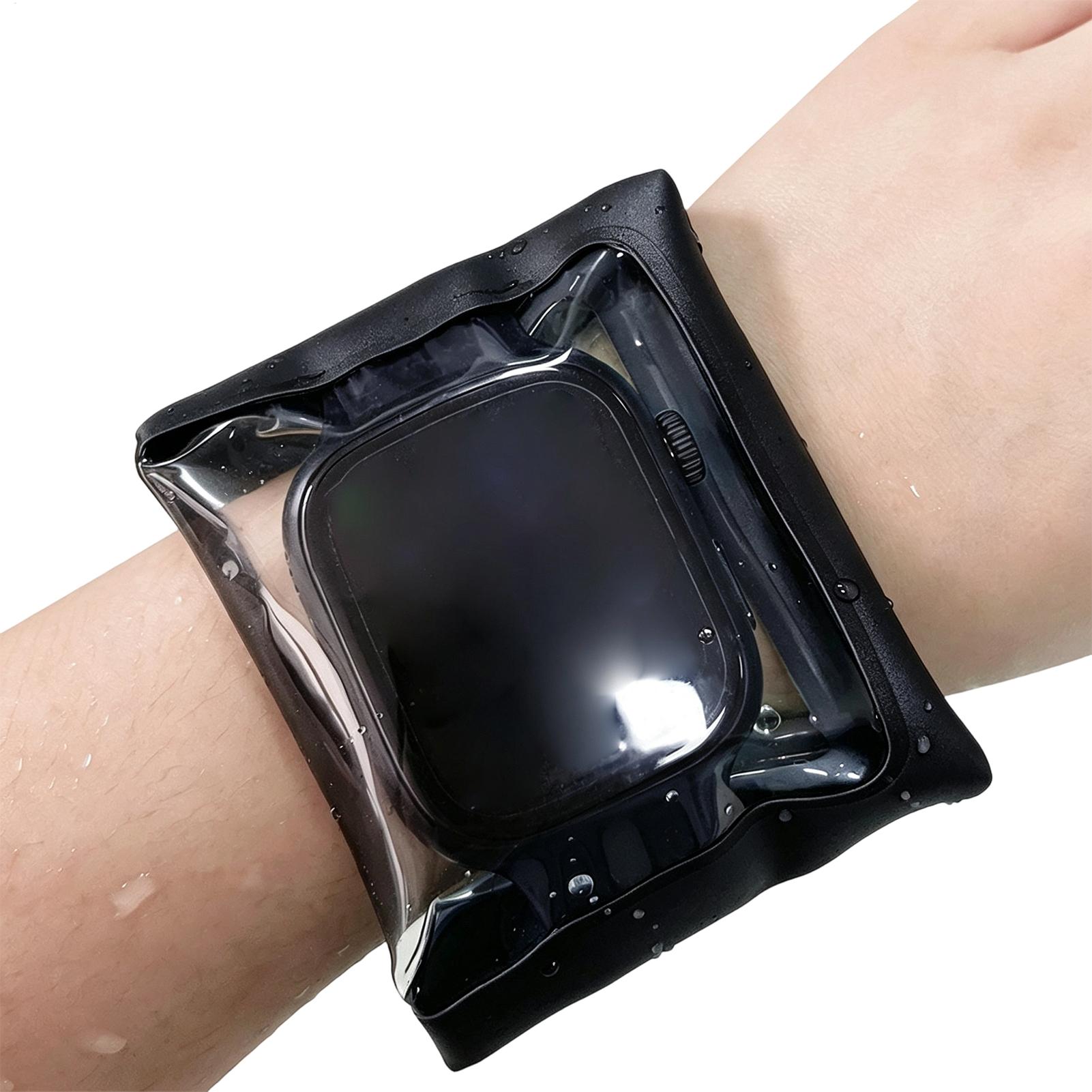 Smart Watch - ซองปิดผนึกสำหรับนาฬิกาอัจฉริยะ ซองกันน้ำสำหรับว่ายน้ำ ดำน้ำ ฝาครอบป้องกันสำหรับกิจกรรมกลางแจ้ง ในร่ม สระว่ายน้ำ