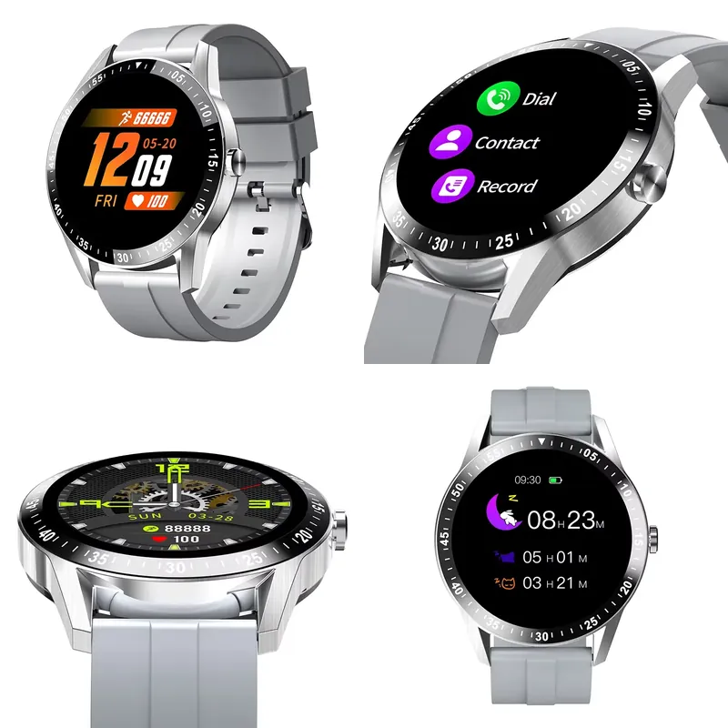 Smart Watch - โทรศัพท์มือถือพร้อมฟังก์ชันติดตามสุขภาพ รองรับการโทรและพยากรณ์อากาศ กันน้ำระดับ IP67 พร้อมฟังก์ชันติดตามการนอนหลับ