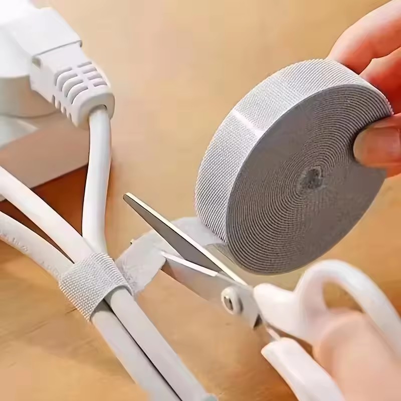 Cable Organizer - 1/5M ที่จัดระเบียบสายเคเบิล ที่เก็บสายไฟ เทปพันสาย สายรัดจัดระเบียบสายหูฟังและเมาส์ ตัวป้องกันสาย