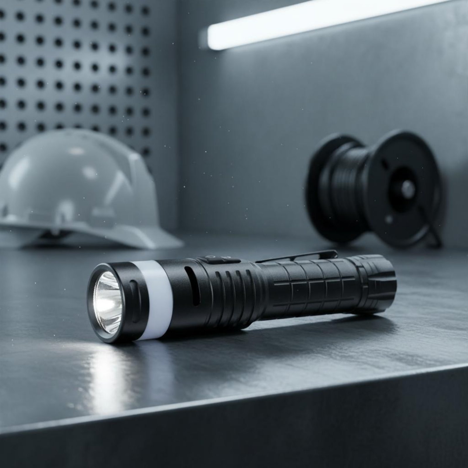 Power Bank - ไฟฉายอเนกประสงค์ ไฟฉาย LED อลูมิเนียมกันกระแทก ไฟฉายแบบมือถือ