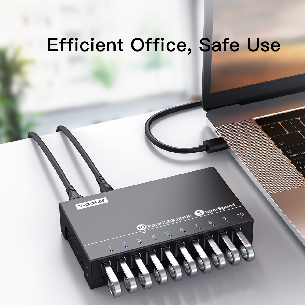 ฮับ USB 10 พอร์ต A103 Sipolar  - Usb Hub บทวิจารณ์และราคา