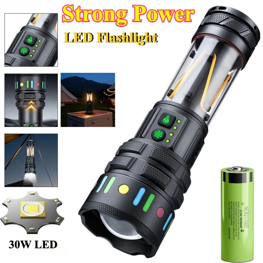 ไฟฉาย LED สว่างพิเศษทรงพลัง ชา - Power Bank บทวิจารณ์และราคา