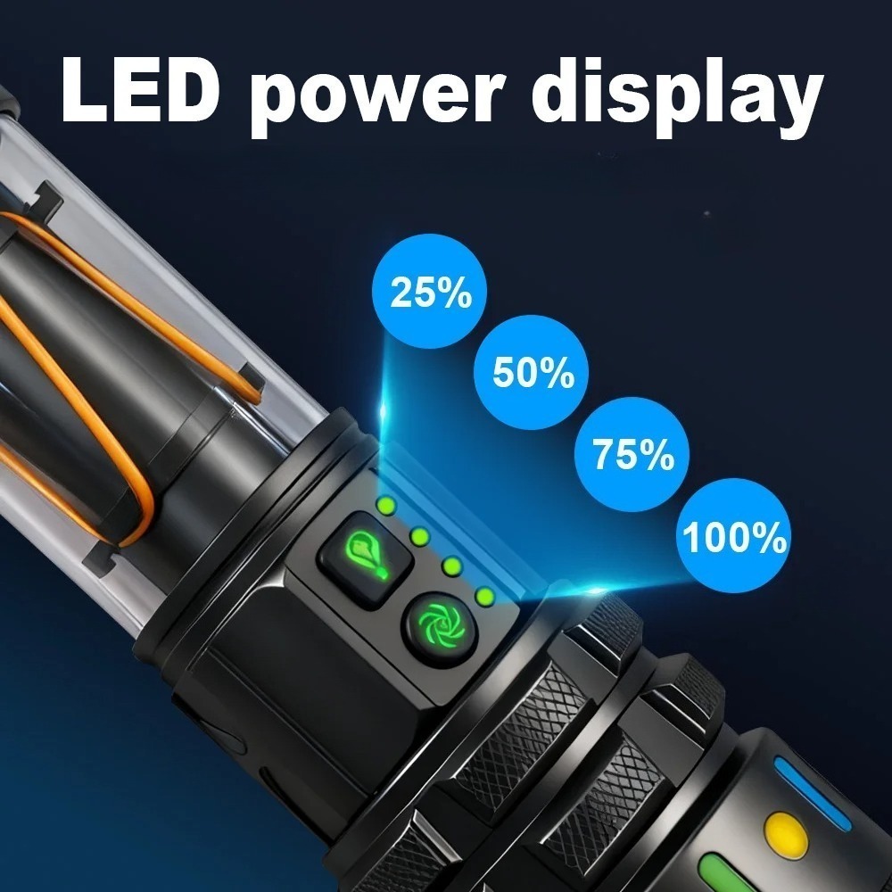 ไฟฉาย LED สว่างพิเศษทรงพลัง ชา - Power Bank บทวิจารณ์และราคา
