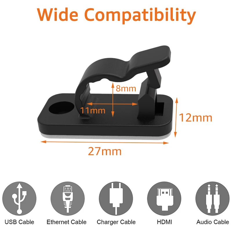 10/50 ชิ้น คลิปจัดระเบียบสายเค - Cable Organizer บทวิจารณ์และราคา