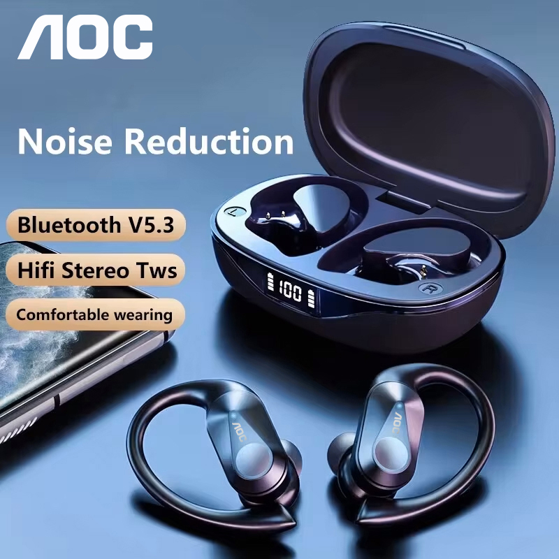 ช้อยส์ AOC ชุดหูฟังกีฬาไร้สายบ - Headphones Wireless บทวิจารณ์และราคา