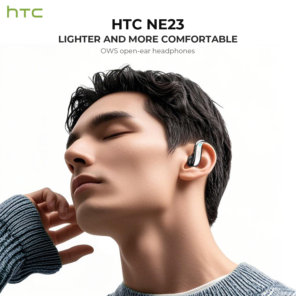 หูฟังบลูทูธแบบเปิดหู HTC เล่นไ - Headphones Wireless บทวิจารณ์และราคา