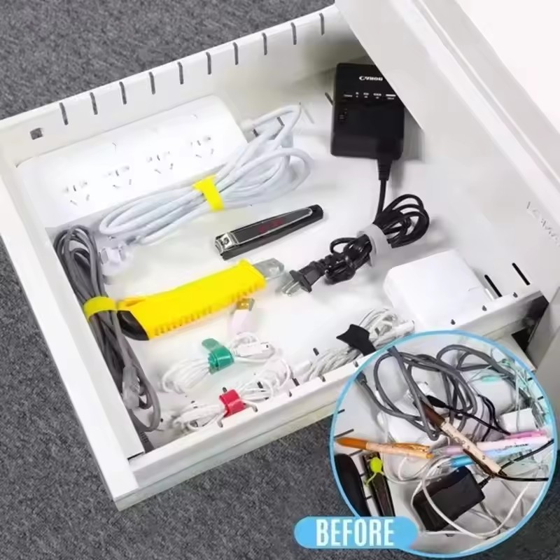 100 ชิ้น สายรัดจัดระเบียบสายเค - Cable Organizer บทวิจารณ์และราคา