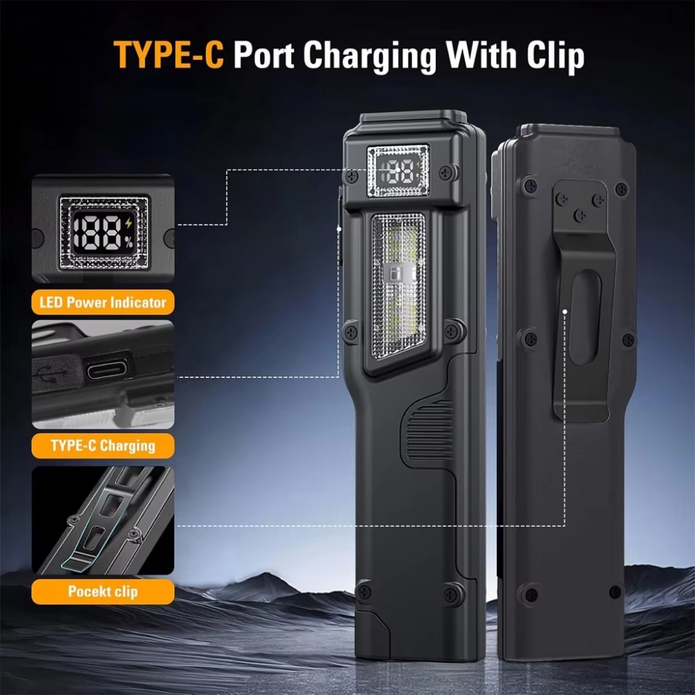 ไฟฉาย LED แบบชาร์จไฟได้ EDC บา - Power Bank บทวิจารณ์และราคา