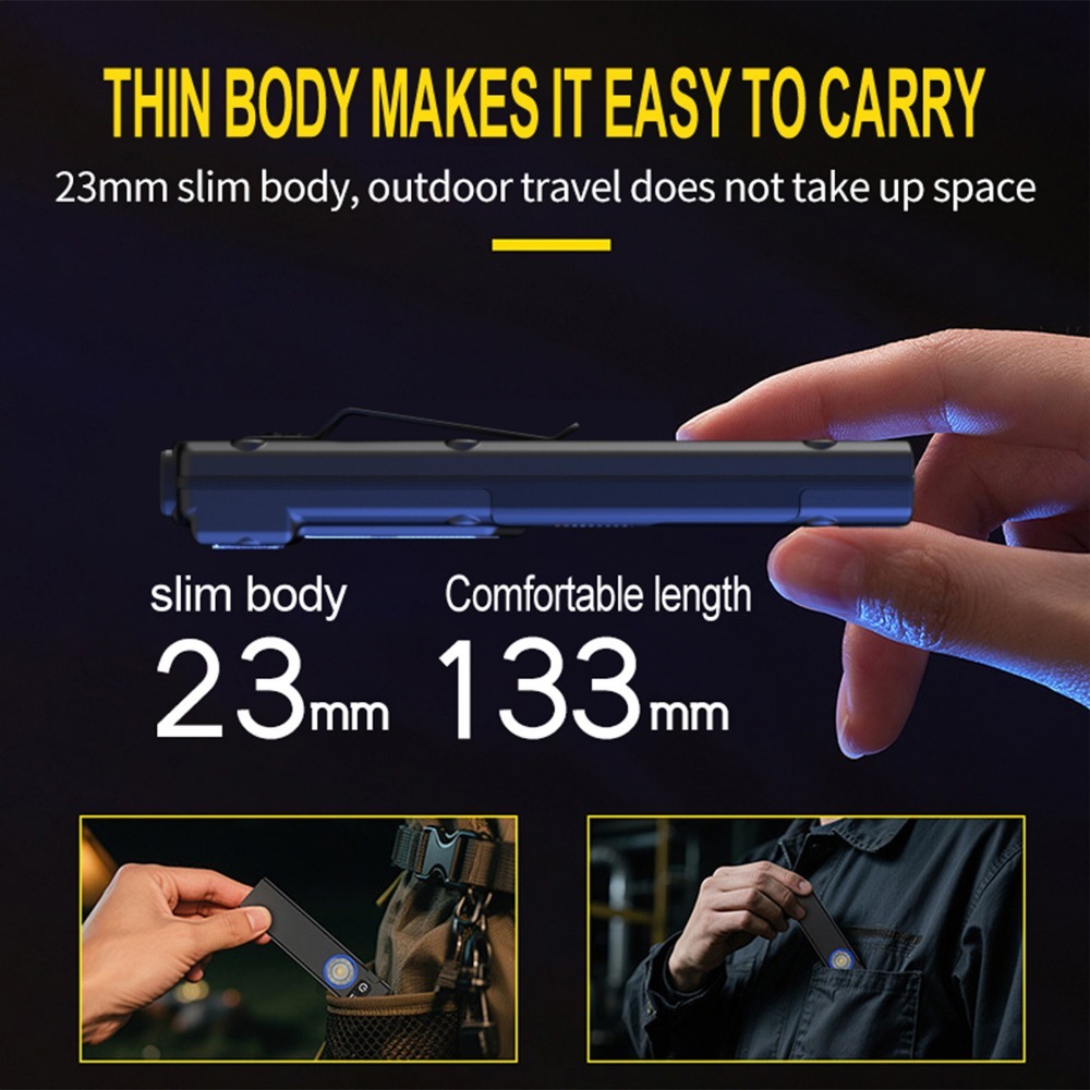 ไฟฉาย LED แบบชาร์จไฟได้ EDC บา - Power Bank บทวิจารณ์และราคา