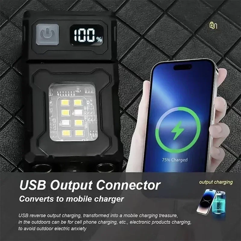ไฟฉายแม่เหล็ก ไฟทำงาน ไฟฉายแบบ - Power Bank บทวิจารณ์และราคา