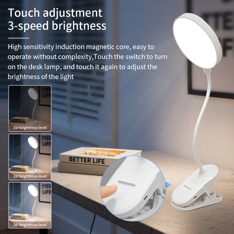 โคมไฟตั้งโต๊ะแบบหนีบ LED 360 ° - Phone Holder บทวิจารณ์และราคา