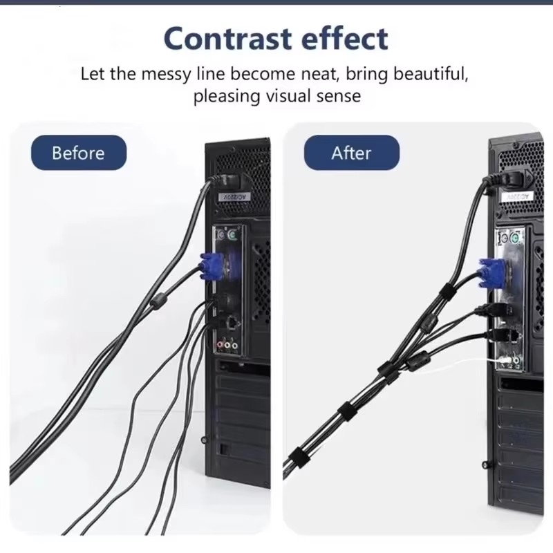1/5M ที่จัดระเบียบสายเคเบิล ที - Cable Organizer บทวิจารณ์และราคา