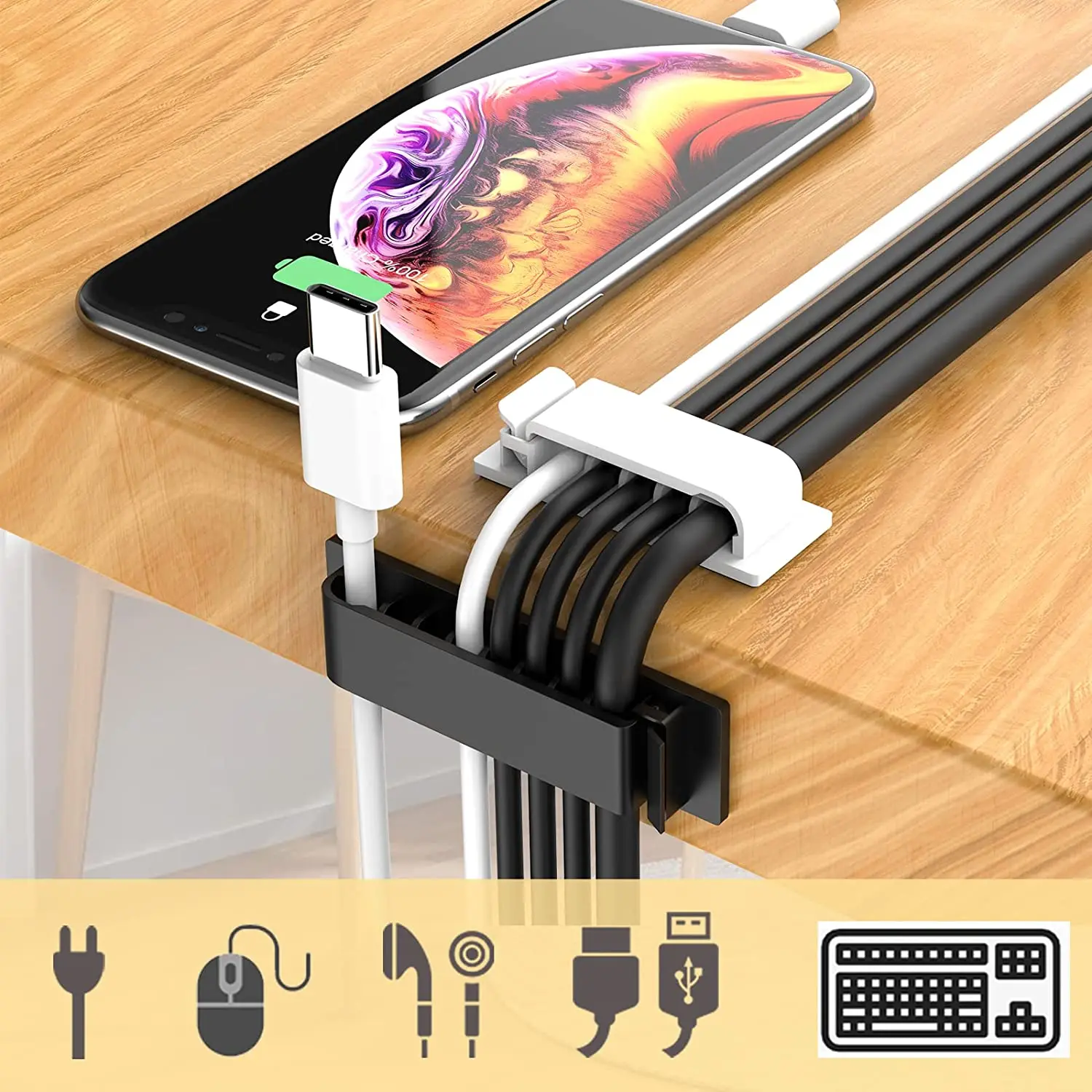ที่จัดระเบียบสายเคเบิล ที่เก็บ - Cable Organizer บทวิจารณ์และราคา