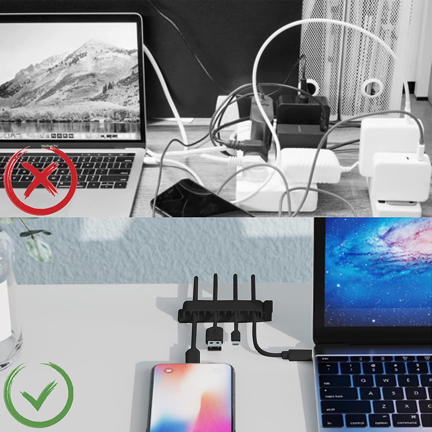 ที่เก็บสายเคเบิล ที่จัดการสายไ - Cable Organizer บทวิจารณ์และราคา